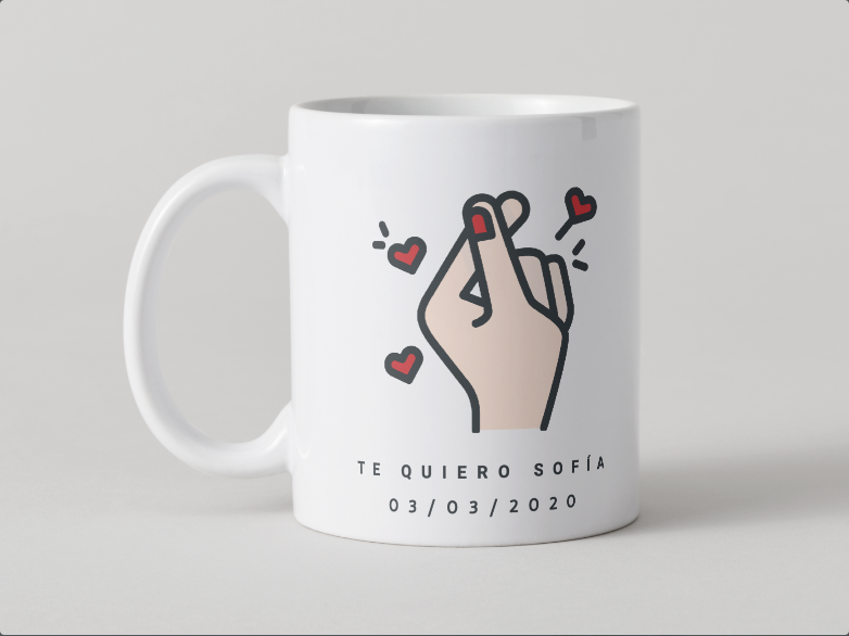 Taza Te quiero corazón