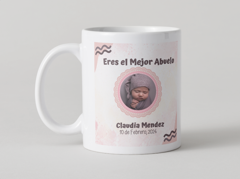 Taza Personalizada Para el mejor abuelo o Abuela