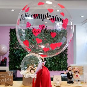 Globo burbuja Corazones