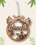 Bola de madera con alas personalizada
