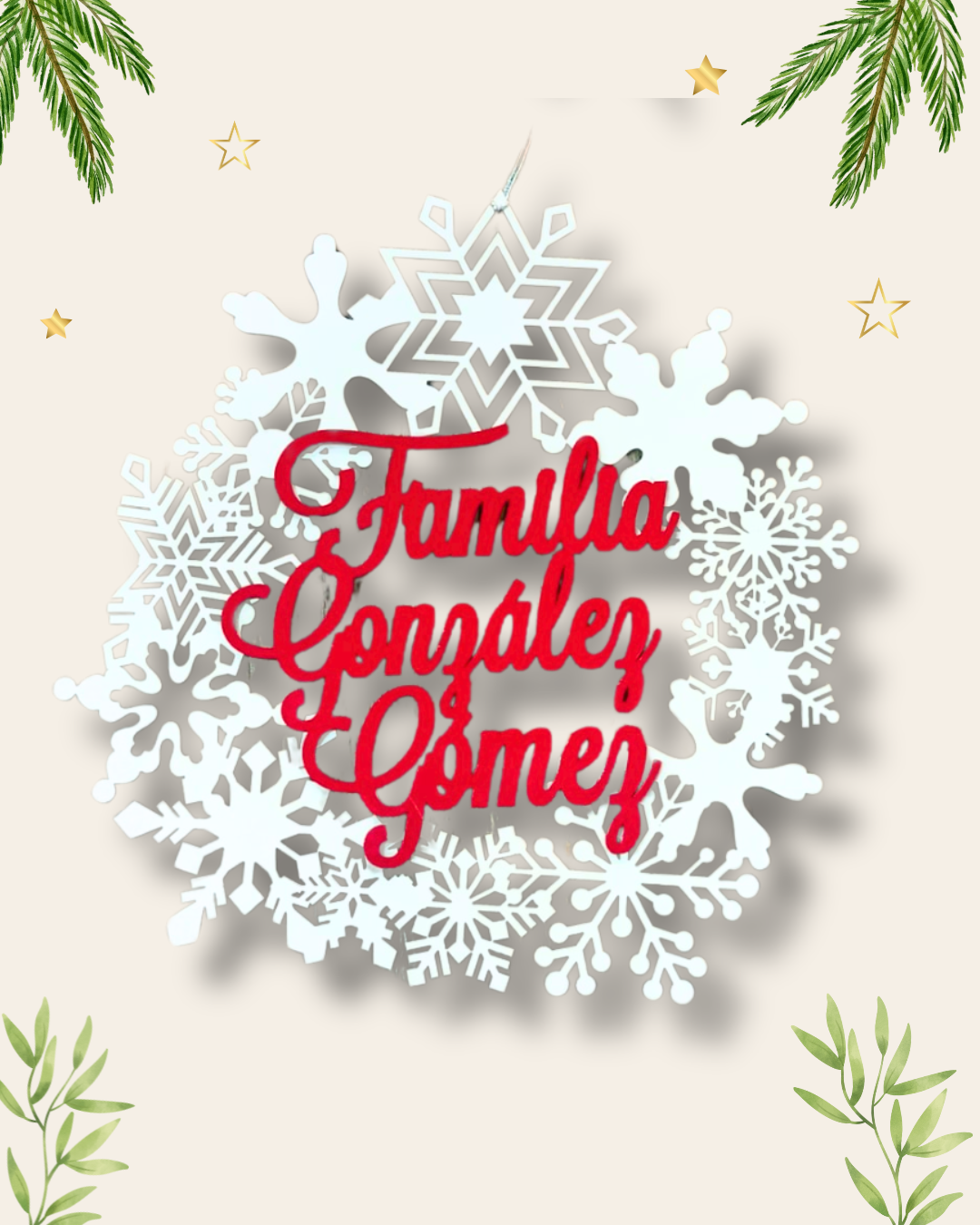 Guirnalda de Navidad Personalizada