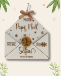 Sobre de Madera Personalizado Papá Noel