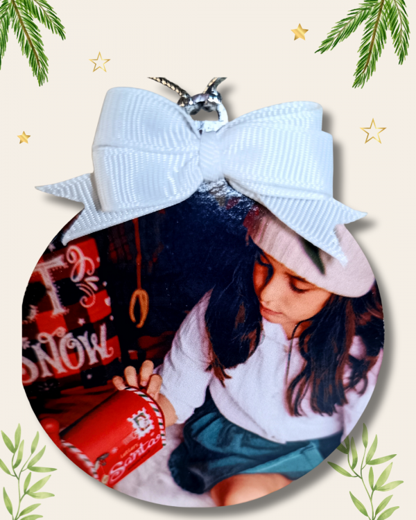 Bola de Navidad con foto Doble cara