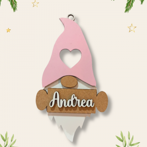 Gnomo rosa personalizado