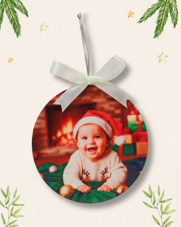 Bola de Navidad con foto Doble cara