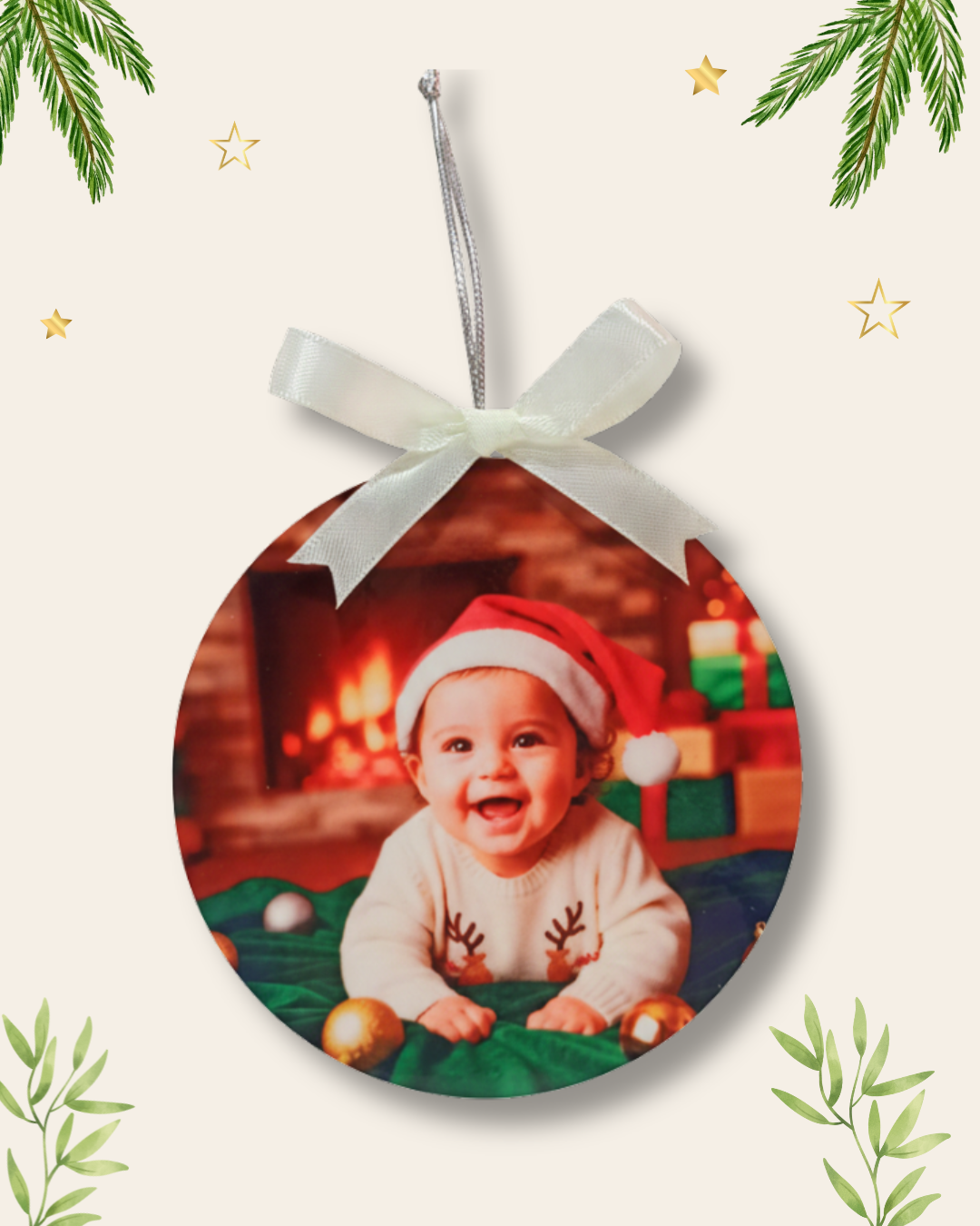 Bola de Navidad con foto Doble cara