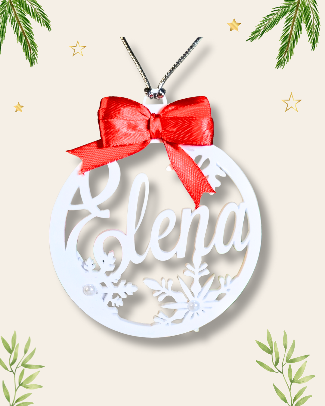 Bola de Navidad personalizada con nombre