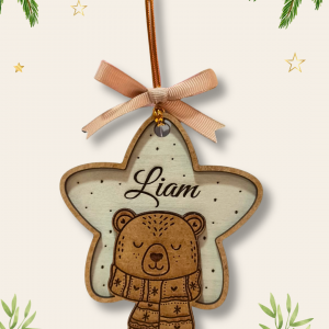 Colgante estrella osito