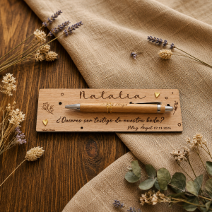 Petición Especial en Madera Grabada