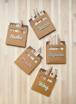 Caja de lápices de colores personalizada.