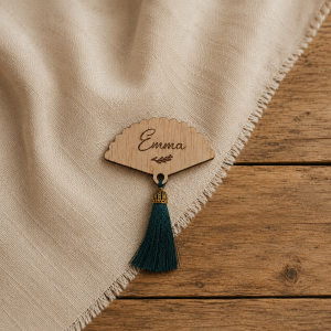 Marcasitio de abanico personalizado