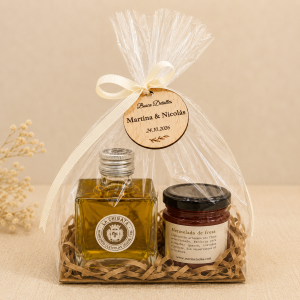 Pack de aceite y mermelada personalizado